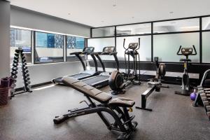 Fitness centrum a/nebo fitness zařízení v ubytování The Onyx Apartment Hotel by NEWMARK
