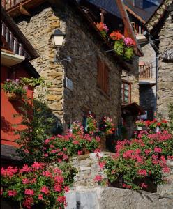 Vonkajšia záhrada v ubytovaní Casa de piedra con encanto en el bonito pueblo de Bagergue