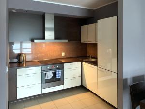 Kuchnia lub aneks kuchenny w obiekcie Apartament Tit Aquarius Spa
