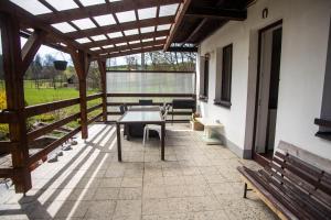 Balkón nebo terasa v ubytování Apartmány Ve Mlejně