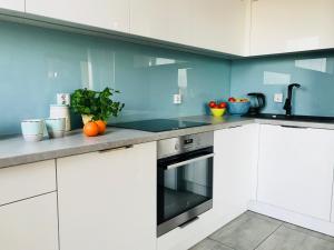 Kuchyň nebo kuchyňský kout v ubytování Słoneczne Skorosze + 10 fotografií