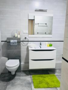 Koupelna v ubytování Słoneczne Skorosze