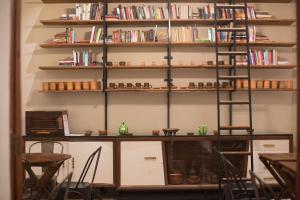 Knihovna v bed and breakfast