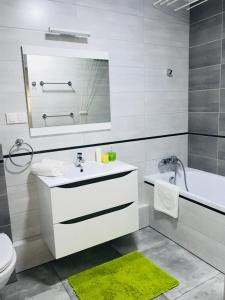 Koupelna v ubytování Słoneczne Skorosze