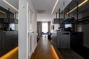 Kuchyň nebo kuchyňský kout v ubytování Hotel Rubens-Grote Markt