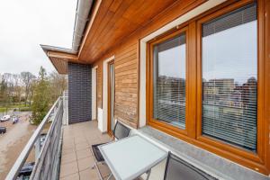 Balkón alebo terasa v ubytovaní Apartamenty Sun & Snow Światowida
