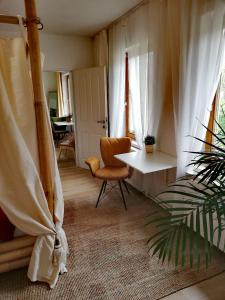 Postel nebo postele na pokoji v ubytování Ferienhäuschen Gruber + 24 fotografií