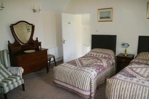 Llit o llits en una habitació de Muxnaw Lodge