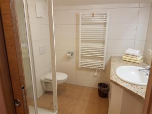 Bilik mandi di Aparthotel Hohe Brücke