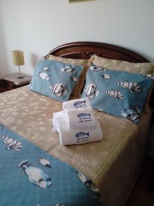 ナザレにあるMar Salgadoのベッド(枕、タオル付)
