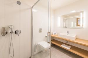 Koupelna v ubytování Hotel Kaskáda