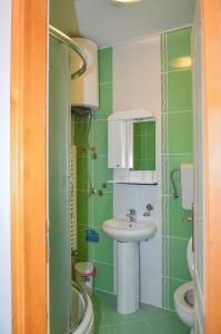 Kylpyhuone majoituspaikassa Vila Savinka
