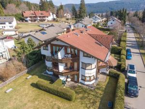 an overhead view of a house with a roof at Apartment JoniFee am Titisee in Titisee-Neustadt