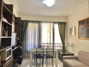 A television and/or entertainment centre at Visconti apartment.