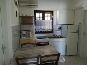 Kuchyň nebo kuchyňský kout v ubytování Apartmani Mataija