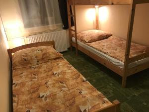 Postel nebo postele na pokoji v ubytování Ubytování u Nováků