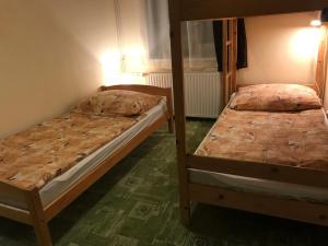 Postel nebo postele na pokoji v ubytování Ubytování u Nováků