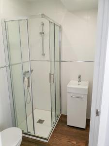 Koupelna v ubytování San Juan Guesthouse