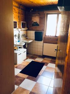 Kuchyň nebo kuchyňský kout v ubytování Chata u Kostela