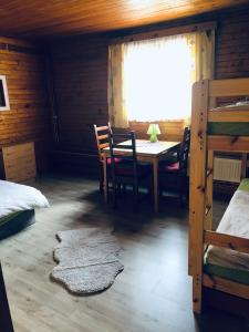 Postel nebo postele na pokoji v ubytování Chata u Kostela