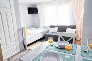 Posteľ alebo postele v izbe v ubytovaní Morning Star Apartments
