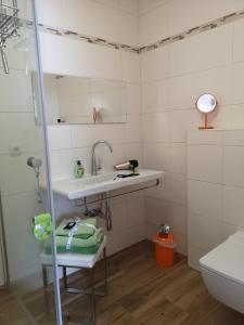 Koupelna v ubytování Ipfmühle Studio 2 (Weizen)