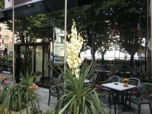 A restaurant or other place to eat at Hotel Ariston