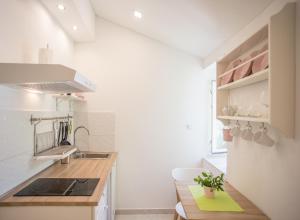 Kuchyň nebo kuchyňský kout v ubytování Apartment in Vis historic center - Mikula, Ljubica, Toma