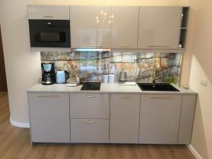 Η κουζίνα ή μικρή κουζίνα στο Apartament Silence Gold Club