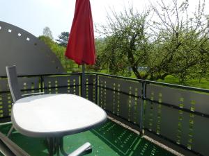 Balkón nebo terasa v ubytování Gästehaus Steker