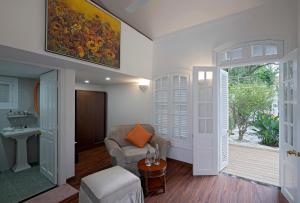 Posezení v ubytování Lamarque Dalat Villa