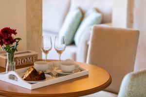 A seating area at Phaedra Suites