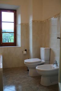 Koupelna v ubytování Agriturismo I Chiosi