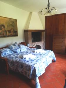 Krevet ili kreveti u jedinici u okviru objekta Villa Pancrazzi