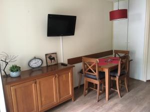 TV a/nebo společenská místnost v ubytování Résidence Les Trois Domaines + 15 fotografií