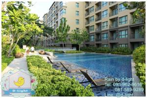 a rendering of a swimming pool in a building at Rain Cha-am Hua Hin by D-light in Cha Am
