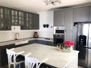 A kitchen or kitchenette at Apartments Aman