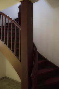 a staircase in a house with a stair case at Haase Eck in Bad Hönningen