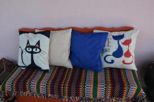 Säng eller sängar i ett rum på Casa Da Palmeira
