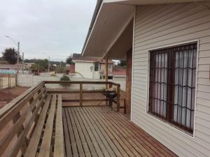 Ein Balkon oder eine Terrasse in der Unterkunft CASA EN PALAFITO