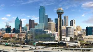a view of a city skyline with a water tower at Hyatt Regency Dallas in Dallas
