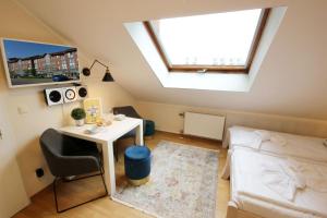 Ein Bett oder Betten in einem Zimmer der Unterkunft Haus Anna by Rujana