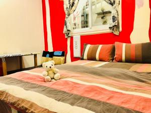 Fei Yu Fei Beach Hostel客房内的一张或多张床位