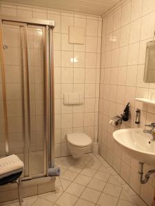 Vonios kambarys apgyvendinimo įstaigoje Appart-Pension-Schier