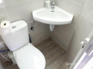 Koupelna v ubytování Guesthouse Central