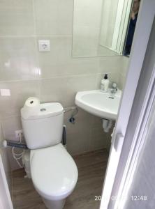 Koupelna v ubytování Guesthouse Central