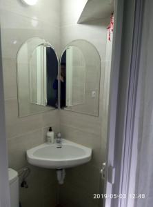 Koupelna v ubytování Guesthouse Central