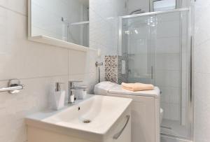 Koupelna v ubytování Apartment Sofija