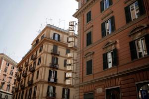 a group of buildings in a city at c-hotels Fiume in Rome