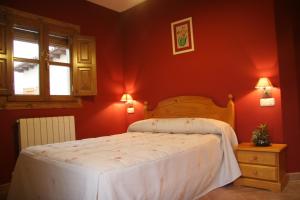 Postel nebo postele na pokoji v ubytování Apartamentos Cañones de Guara y Formiga